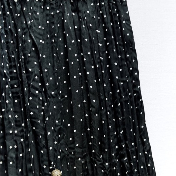 ZARA DOTTED WRINKLE EFFECT WIDE LEG PANTS - Picture 8 of 8